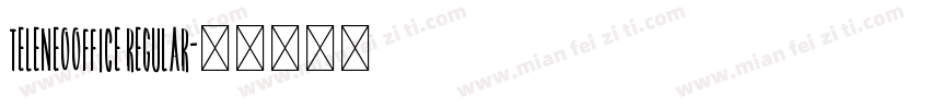 TeleNeoOffice Regular字体转换
